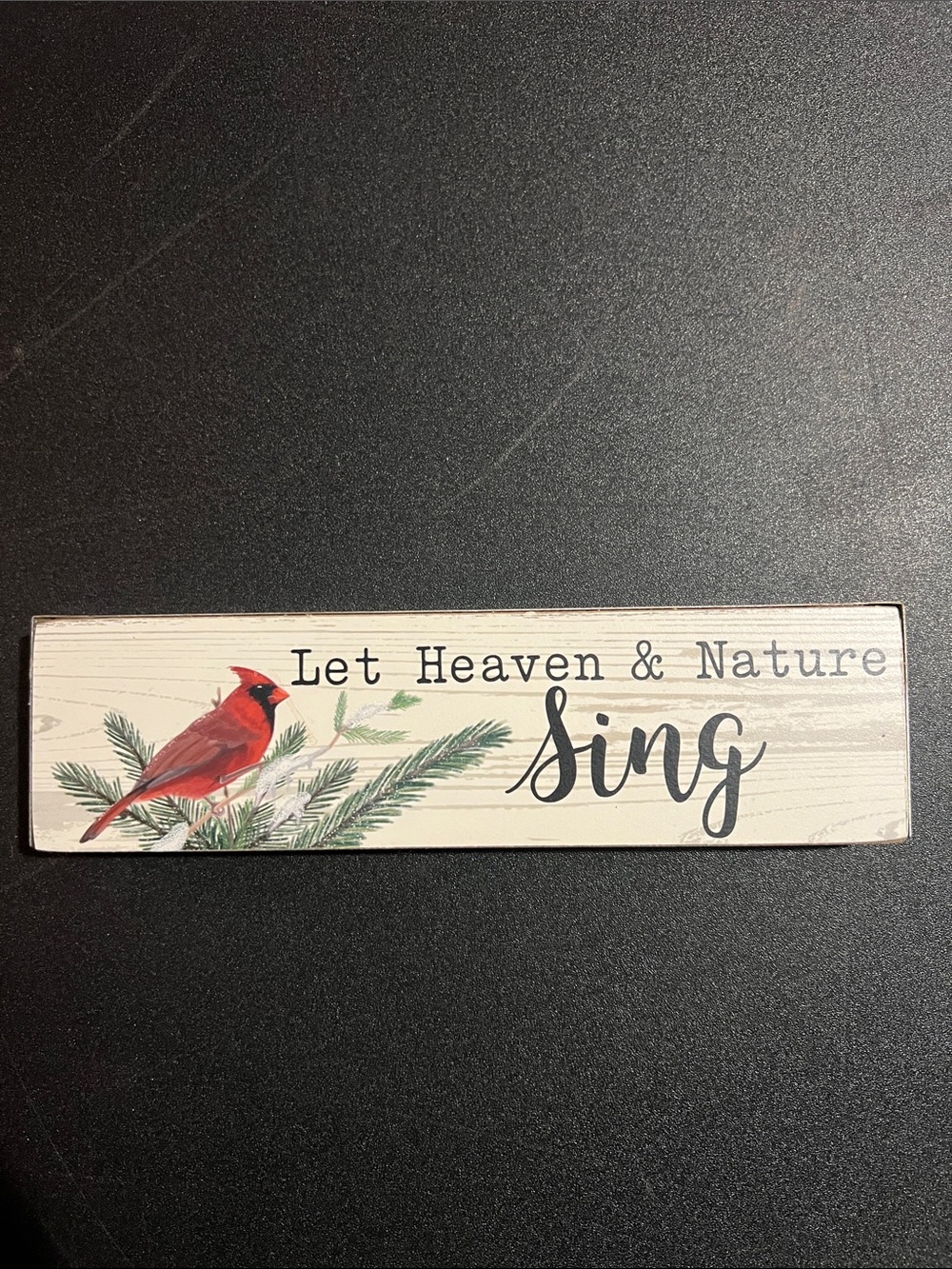 Let Heaven & Nature Sing Decorative Wall Plaque - Red Cardinal